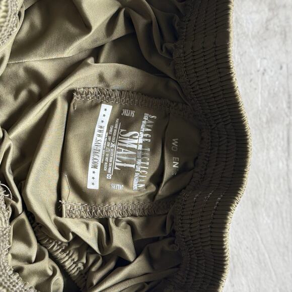 Savage Tacticians Womens Small Olive Drab Silkie Athletic Shorts Silkies - Picture 5 of 5